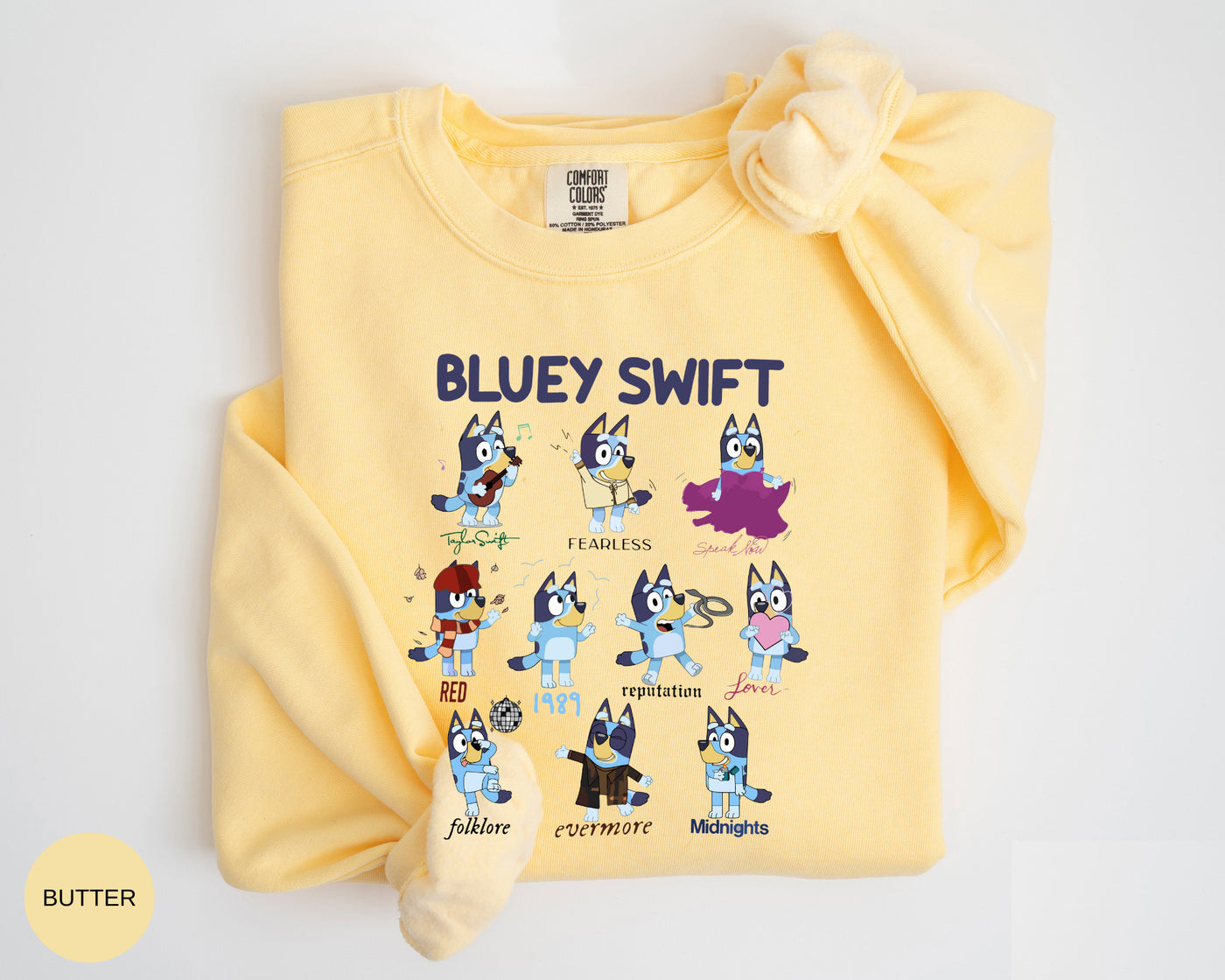 Blue Swiftie Merchandise T-Shirt - Dog Tour Edition - Music New Album Blue Dog - CC0189