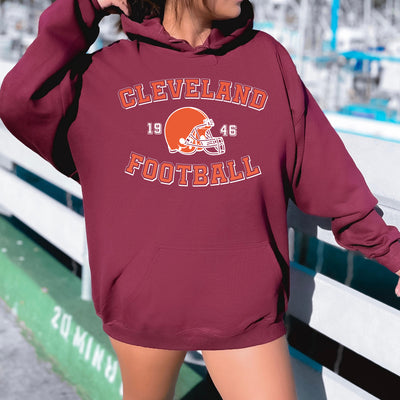 Cleveland Browns Vintage Sweatshirt MAROON COLOR