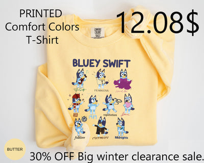 Blue Swiftie Merchandise T-Shirt - Dog Tour Edition - Music New Album Blue Dog - CC0189