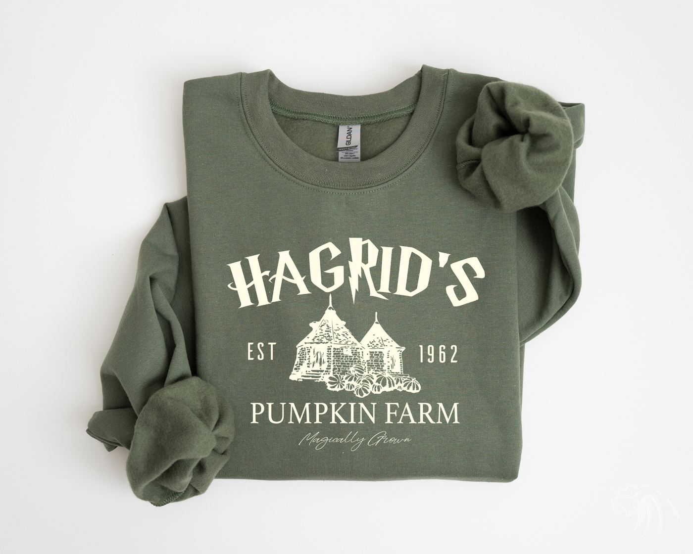 HAGRID FARM MILITARY GREEN SWEATSHIRT