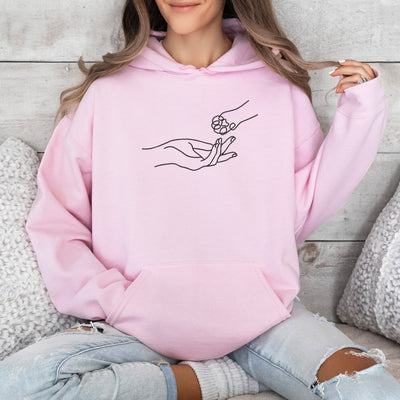 Embroidered Minimalist Cat Sweatshirt