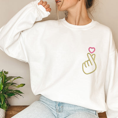 Korean finger k-drama sweatshirt