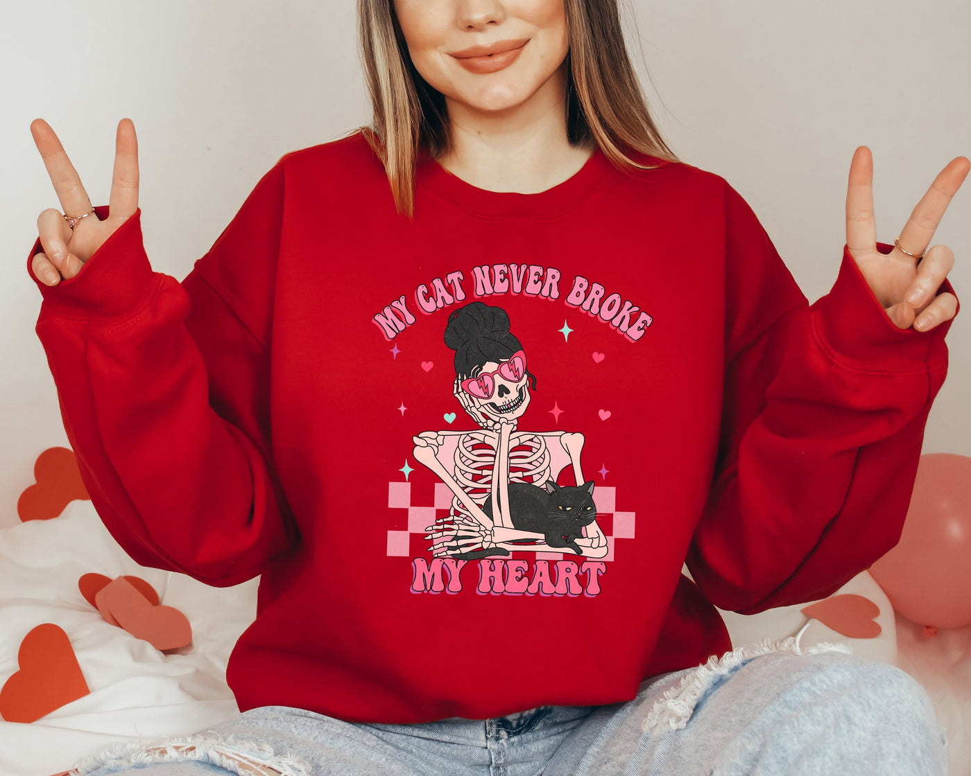 Anti-Valentine's Day RED Sweatshirt