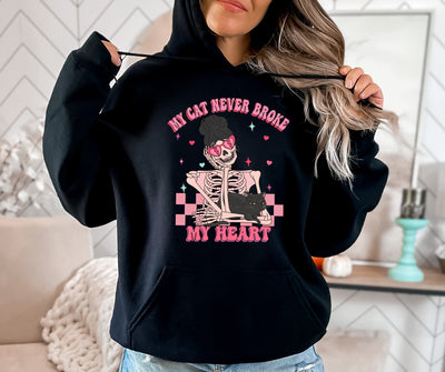 Anti-Valentine's Day black hoodie