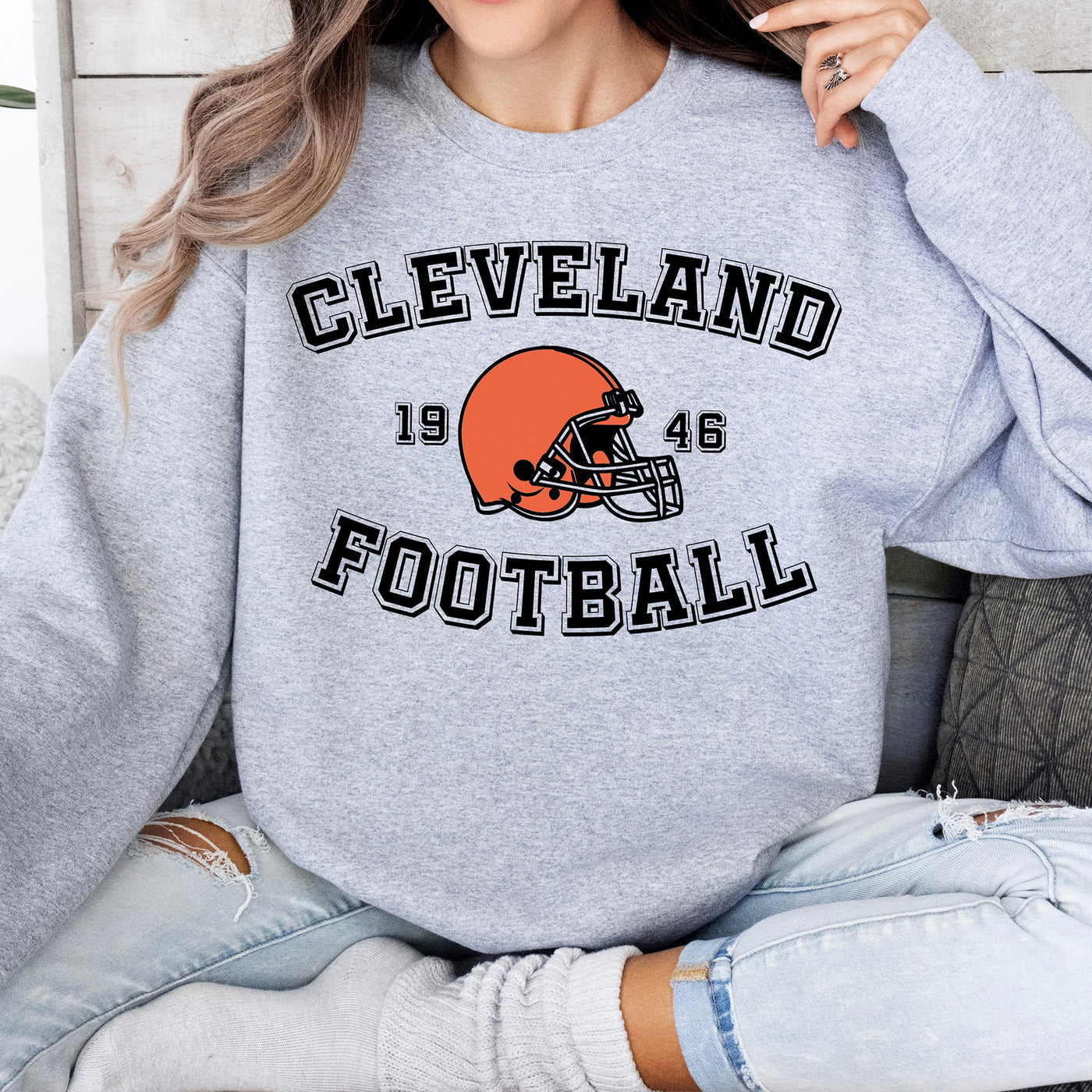 Cleveland Browns Vintage Sweatshirt SPORT GRAY