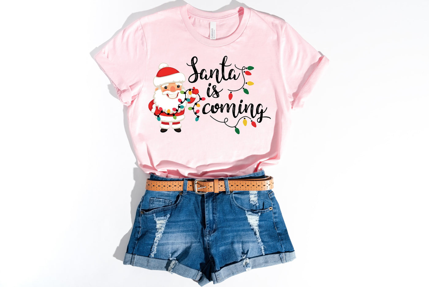 Christmas LIGHT PINK T-Shirt