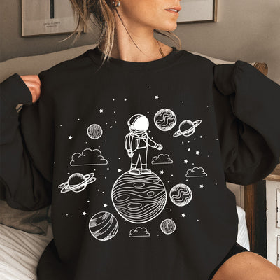 Space Themed black sweatshirt