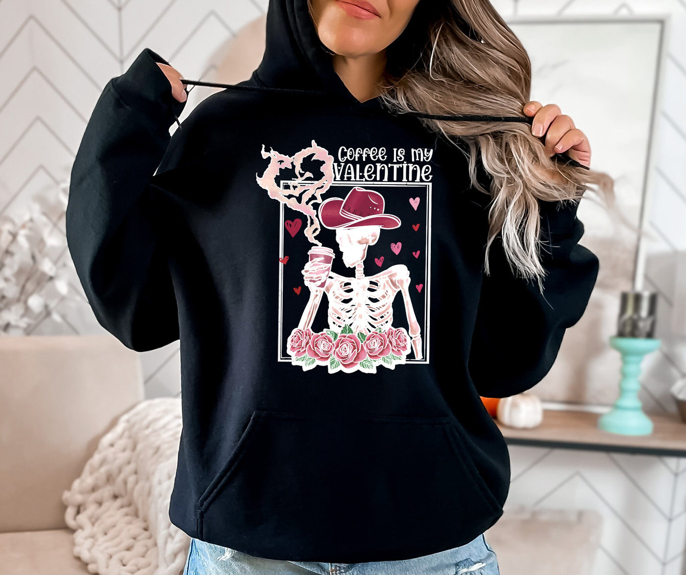 Skeleton Crew Coffee Lovers Black Color Sweatshirt and Hoodie