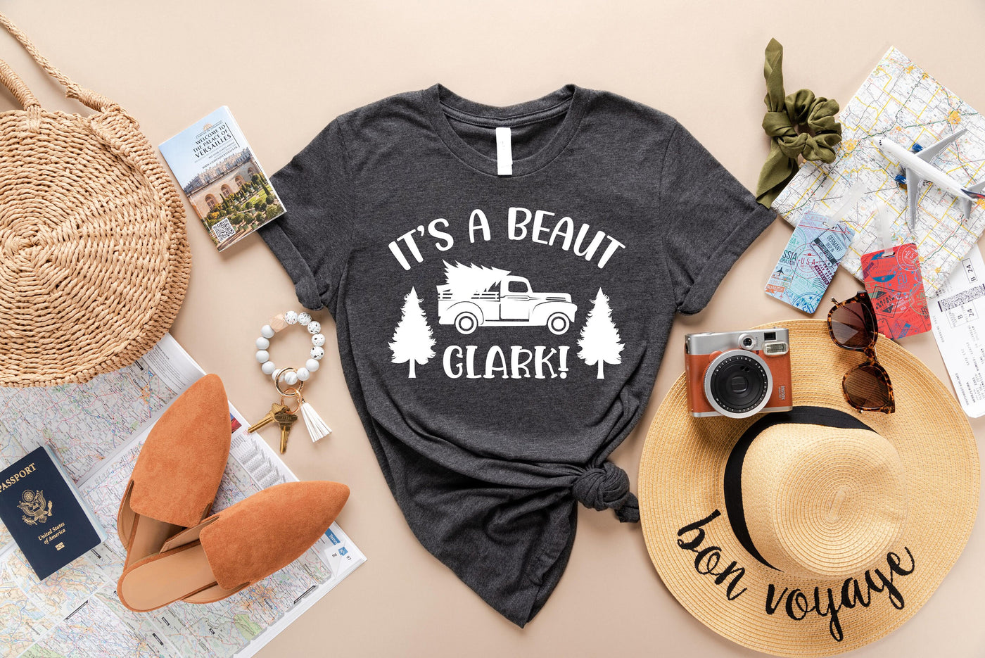 a t - shirt that says it&#39;s a beauty clark surrounded by other items