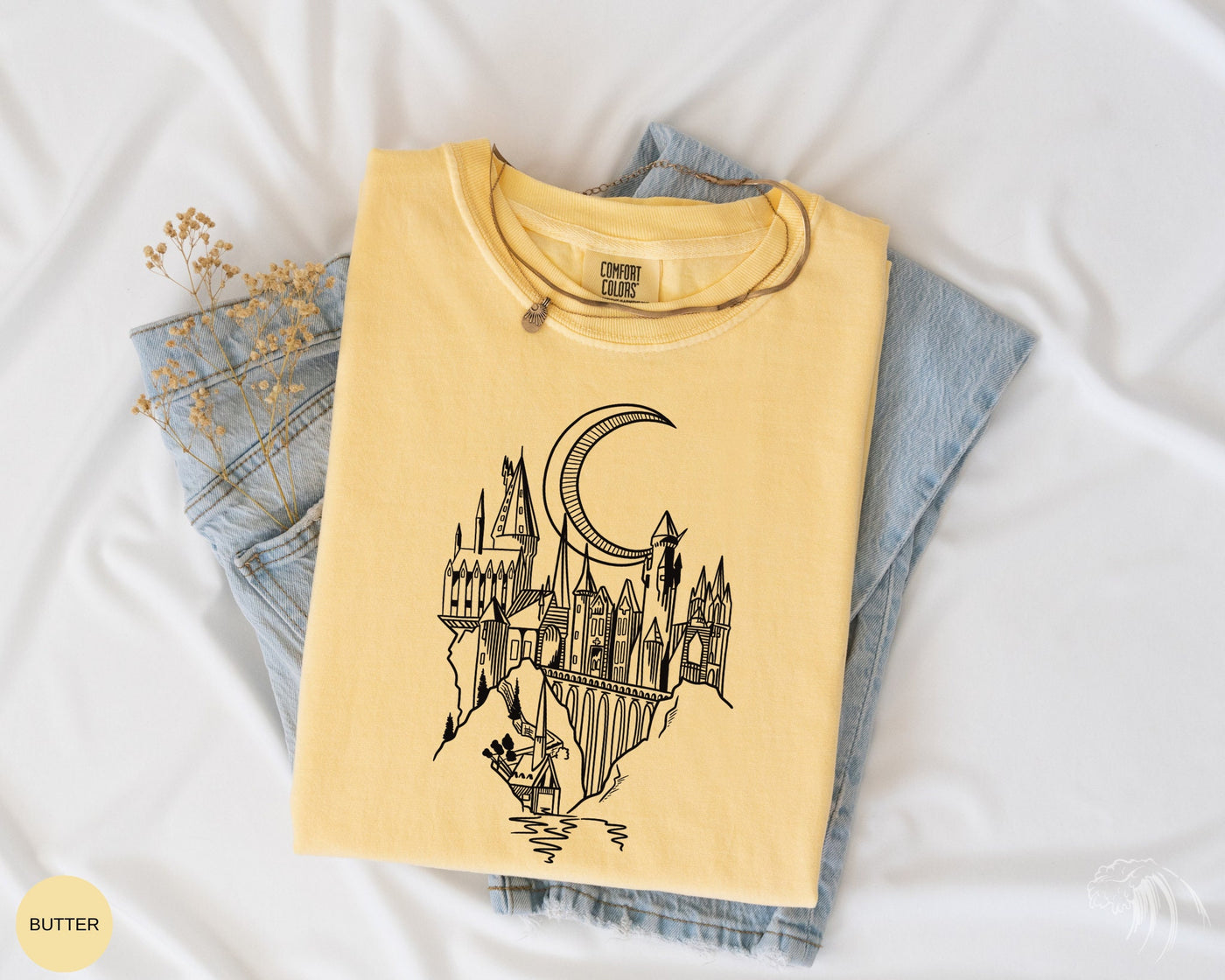 Magical School Castle T-Shirt, Comfort Colors Butter Color