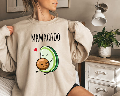 Mamacado Pregnancy Announcement sand Sweatshirt