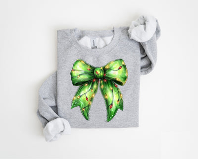 Grincmas Coquette Bow Shirt SPORT GREY SWEATSHIRT